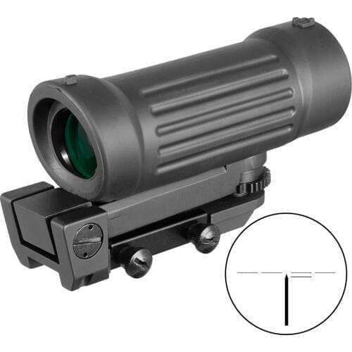 4X45 4X Fiber Airsoft Rifle Scope Sight with 20mm Picatinny Rail for Hunting Riflescope