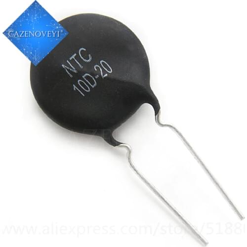 5pcs/lot NTC10D-20 NTC 10D-20 10D20 DIP-2 In Stock