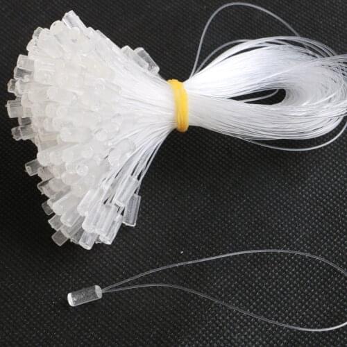 500 Pieces/lot Transparent Black Yellow Brown Micro Ring Loop Easy Pulling Thread Line Tools for Micro Ring Loop Hair Extension