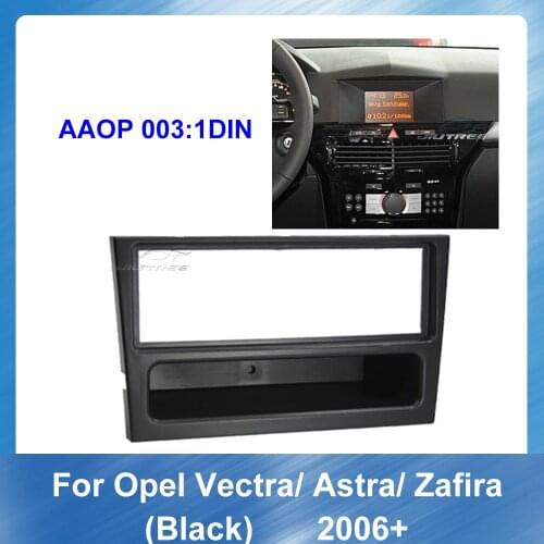 Car Audio Big Screen Frame Adapter for Opel Vectra Astra Zafira 2006+ Black Stereo Dash Frame Panel Audio Cover Fitting Kit