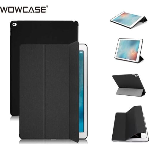 WOWCASE Trifold Stand Cases for iPad Pro 12.9 2017 2015 Smart Sleep Auto Wake up Ultra Slim Back Cover For iPad Pro12.9" Fundas