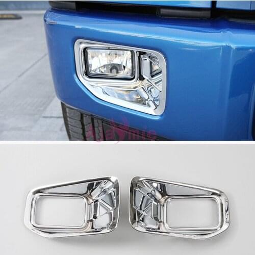 For Ford F150 2015 2016 2017 2018 Front Fog Lamp Cover Light Protector Trim Panel Chrome Car Styling Accessories