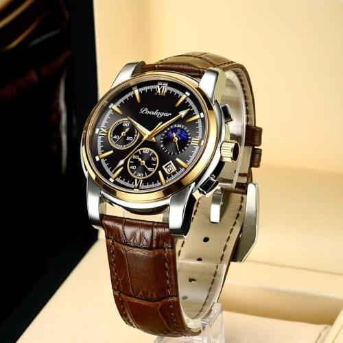 GEJIAN Mens Stainless Steel Watch