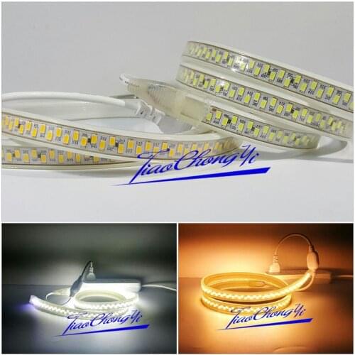 180leds/m 220V led strip 5730 5630 SMD warm white Flexible tape light waterproof