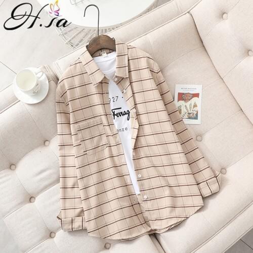 Блузки в полоску Hsa China At AliExpress