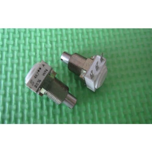 Imported United States 4.7K 20% Single Ceramic Potentiometer Handle Length 16MM 16*6mm Hole 10MM switch