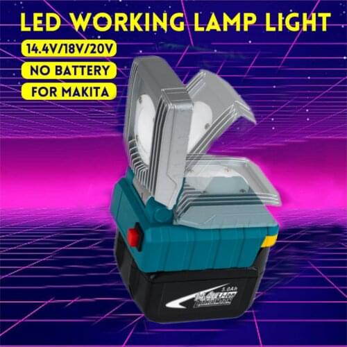 18V/20V LED Working Light Li-ion Battery Supply For Bosch For Makita For Milwaukee For DeWalt Battery Power Tool Electric Part