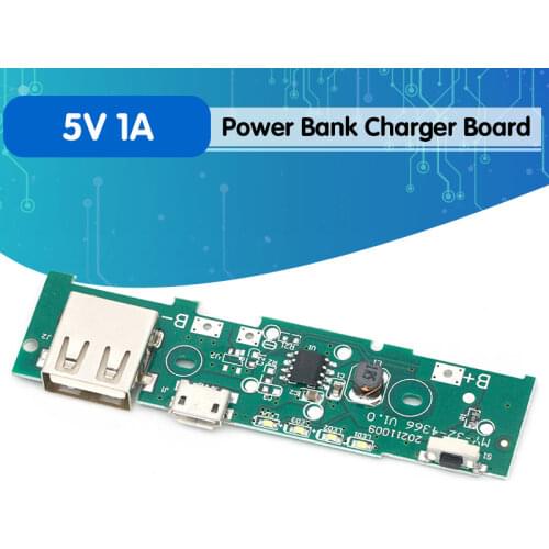 5V 1A Power Bank Charger Board Charging Circuit PCB Board Power Supply Step Up Boost Module Mobile Phone For 18650 Battery DIY