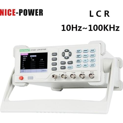 10Hz-100KHz Desktop Digital LCR Meter Capacitance Resistance Impedance Capacitance Inductance Measure Instrument ET4410