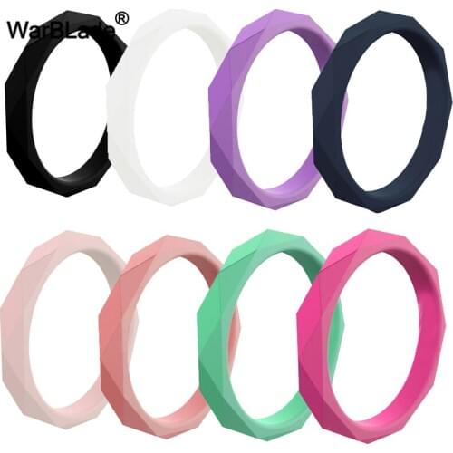 WarBLade 10pcs/set New Silicone Rings For Men Women Wedding Rings Hypoallergenic Crossfit Flexible Sports Rubber Finger Rings