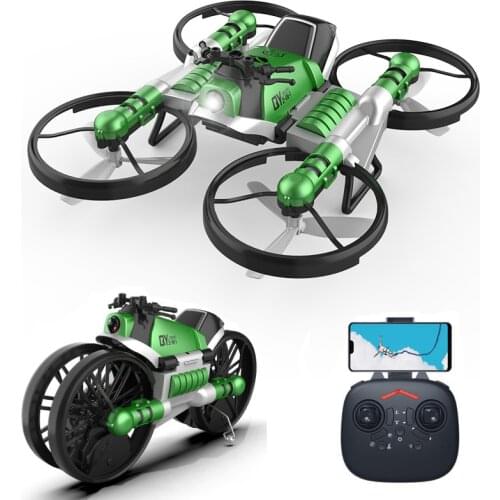 NEW Drone With Camera 2.4G Remote Control Helicopter Deformation Motorcycle Folding Four-axis Aircraft rc Quadcopter Toy -40