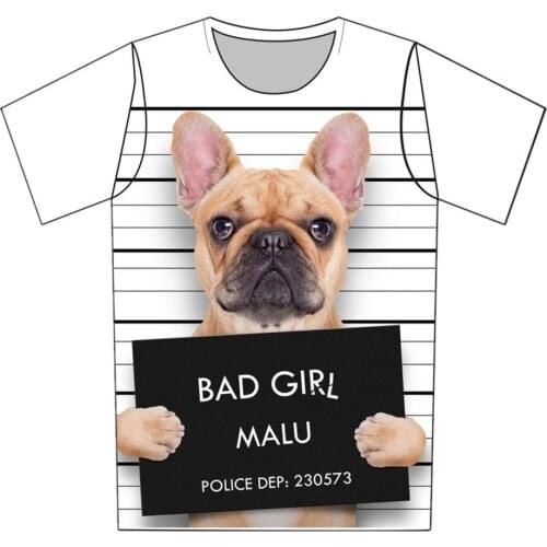 4-20Y Kids 3D Bad Dog Elephant Lion Panda Lighting Cat Print T-shirt Boys Girls Animal T Shirt Kids Clothing Baby Tees Tshirts