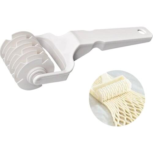 Plastic Dough Lattice Roller Cutter Pull Net Wheel Knife Pizza Pastry Cutter Pie Craft Making Tool Baking Accessories
