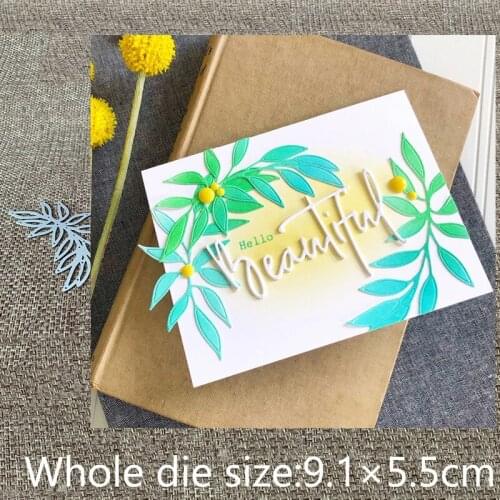 XLDesign Craft Metal Cutting Dies stencil mold leaves decoration scrapbook Album Paper Card Craft Embossing die cuts