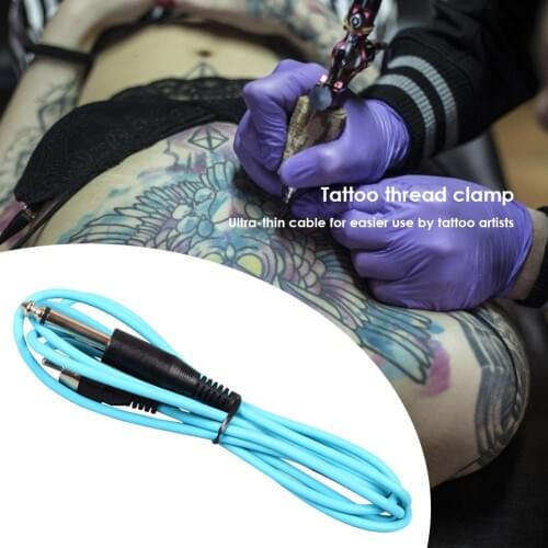 Ultra Light Tattoo RCA Clip Cord Tattoo Machine Power Supply Connecting Cable 90 Degree Right Angle Design Pen Style