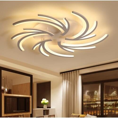 Minimalist Creative Modern Led Ceiling Lights For Living Room Bedroom White Color Home Led Ceiling Lamp Luminaires AC110V AC220V