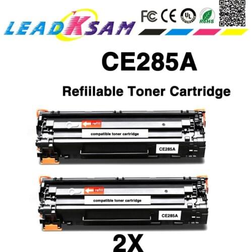 2X Compatible 285A Toner Cartridge Replacement for HP CE285A 85a P1102 P1102W laserjet pro M1130 M1132 M1134 M1212 mf 3010
