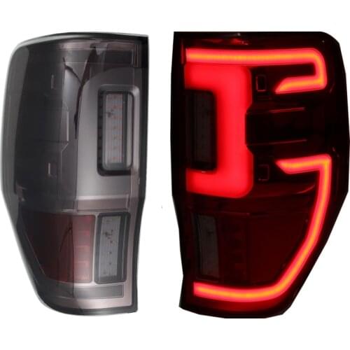 New Car LED Rear Tail Light Assembly Smoke Color LED Tail Light With DRL+Reverse+Brake+Fog Light For Ranger 2012