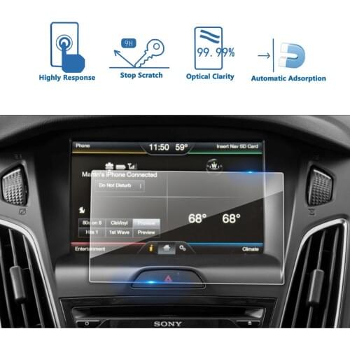 LFOTPP For Focus/Fusion 8Inch 2016 2017 Car GPS Navigation Touch Display Screen Protector Film Auto Interior Protective Sticker