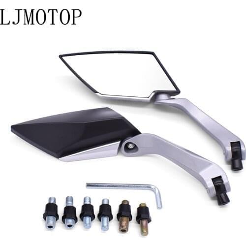1 pair Motorcycle RearView Mirror Handlebar Side Mirrors 8 10mm For Benelli Aprilia Buell TRIUMRH Fairing Auto Parts