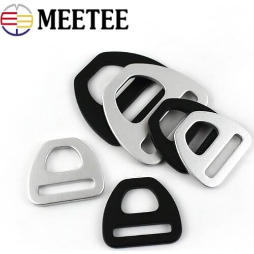 10pcs 15/20/25/38mm Aluminum Alloy Triangle Strap Connector Buckle Ring Belt Buckles Clothing Luggage Hardware Metal Accessories