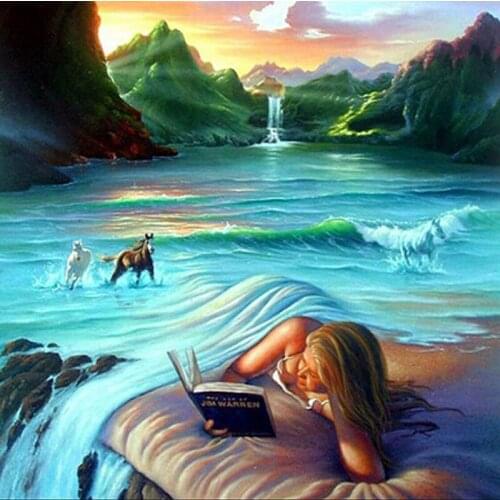 100% Full DIY 5D Diamond Painting Scenery Cross Stitch Diamond Embroidery Patterns rhinestones Diamond Mosaic