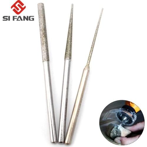 30Pcs Diamond Grinding Needle Cylindrical Polished Grinding Carving Tool