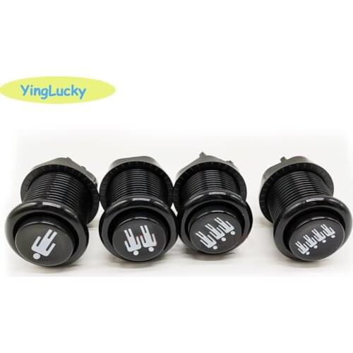 4Pcs 1 Player +4Pcs 2 Player Black American button