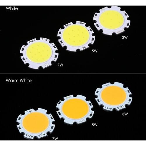 White 3W5W7W DC9-12V COB LED Bead Chip Drop shipping
