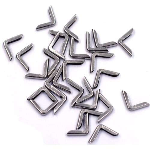 60PCS Triangle Metal Corner Protectors DIY Book Photo Albums Menus Scrapbook Folders Replacement Hardware 20x14x3mm Fit 2.5mm