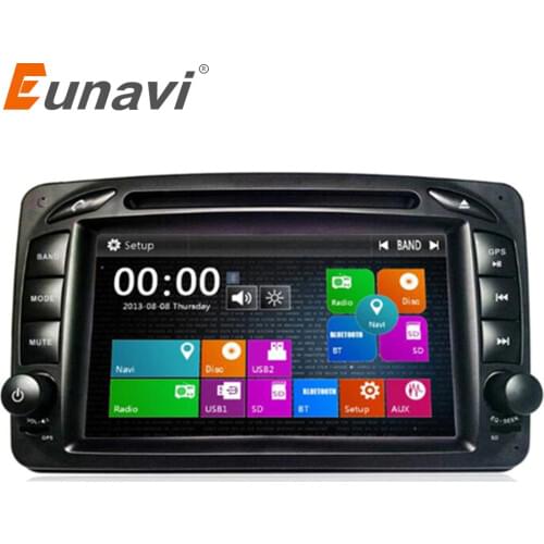 Eunavi 2 Din Car DVD Player For Mercedes/Benz/CLK/W209/W203/W168/W208/W463/W170/Vaneo/Viano/Vito/E210/C208 Canbus FM GPS Radio