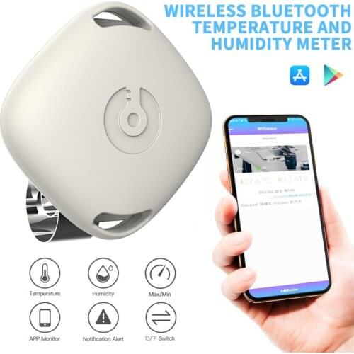 Mini Wireless Thermometer Bluetooth-compatible Hygrometer For Android/IOS Indoor Outdoor Temperature Humidity Meter Alarm
