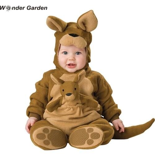 Wonder Garden Infant Toddlers Baby Boys Girls Kangaroo Costume Halloween Cosplay Costumes Jumpsuit