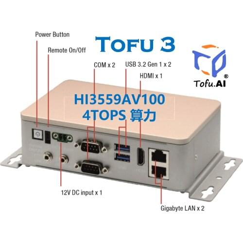 For Hi3559A development board 4T computing power Tofu3 artificial intelligence development board