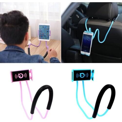 Flexible Neck-mounted Cellphone Stand Hands-free Lazy Hanging Phone Holder Bracket Stands for all Smart Phone Holders Stands