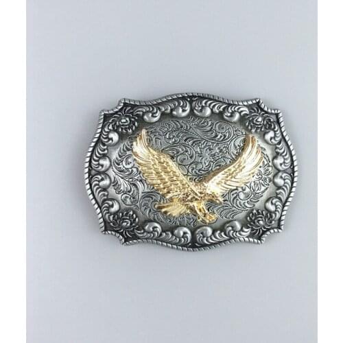 JEANS FRIEND New Original Western Rodeo Fly Eagle Double Color Belt Buckle also Stock in US