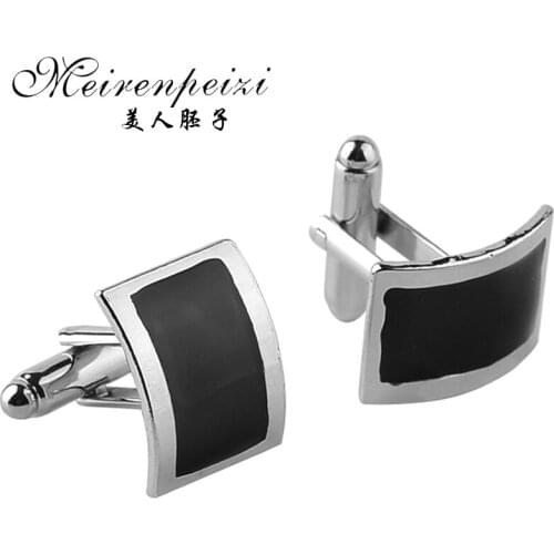 Classical Square Vintage Cufflinks Mens Wedding Gift Grid Laser Cuff Jewelry Luxury Custom Enamel Shirt France Cufflinks