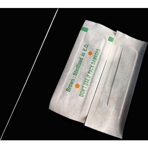 Hot Selling 50PCS 1RL Makeup Eyebrow Sterilized Permanent Makeup Tattoo Needle By Free Shipping