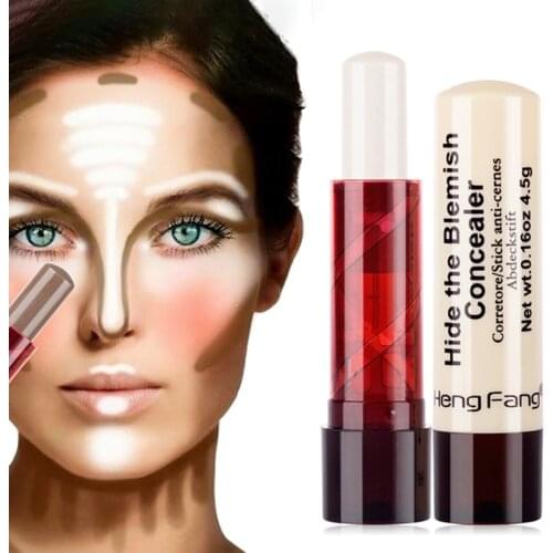 Hot Makeup Face Blush Contour Highlighter Stick Foundation Dark Circles Corrector Bronzer Base Concealer Pencil Face Foundation