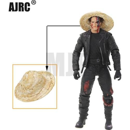 MJRC 1/10 simulation climbing car Simulation doll personalized decoration Bucket Straw hat TRX4 SCX10 D90 AXIAL 90047 D110