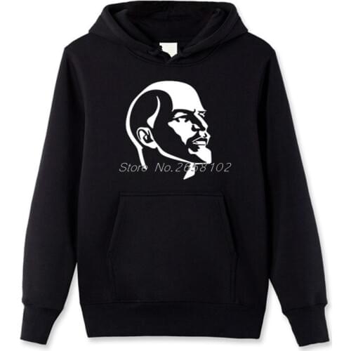 Fashion Russia Lenin Hoodies Men Spring Autumn Pullover Sweatshirt Cotton Hoody Cool Tops Jacket Streetwear