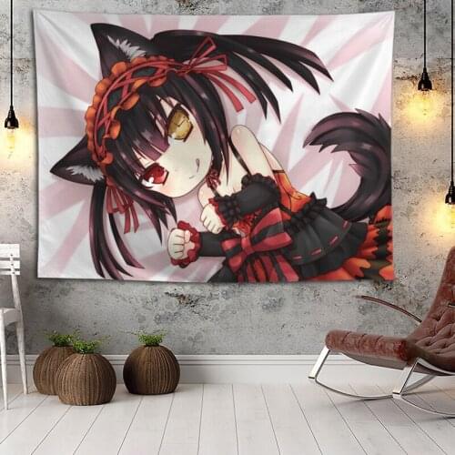 Date A Live Wall Hanging Tapestry Home Party Decorative Tapestries Photo Background Cloth Table Cloth Wall Tapestry