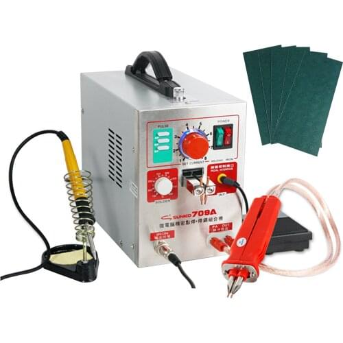 Spot Welder Battery Welding Equipment with Mobile Welding Pen&Constant Temperature Soldering Iron Precision Welding Machine