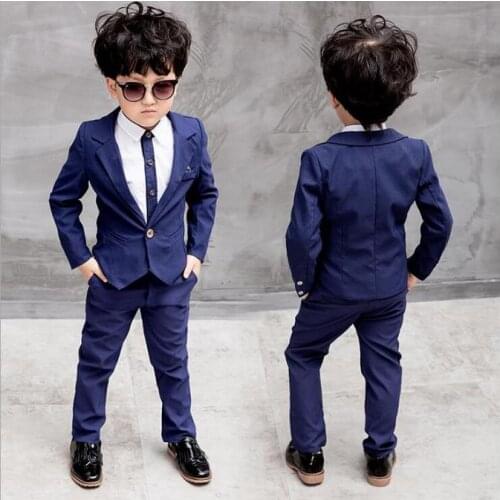 Baby Boys Clothes For Kids Clothes Coat, shirt, pants 3pcs Suits Out Toddler Boy Clothes Spring Children Clothing Gentleman Sets