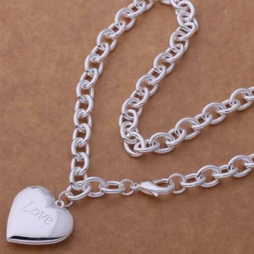 AN750 Wholesale silver plated Necklaces for women silver 925 jewelry fashion jewelry pendant /bsgakjna bdcajuja