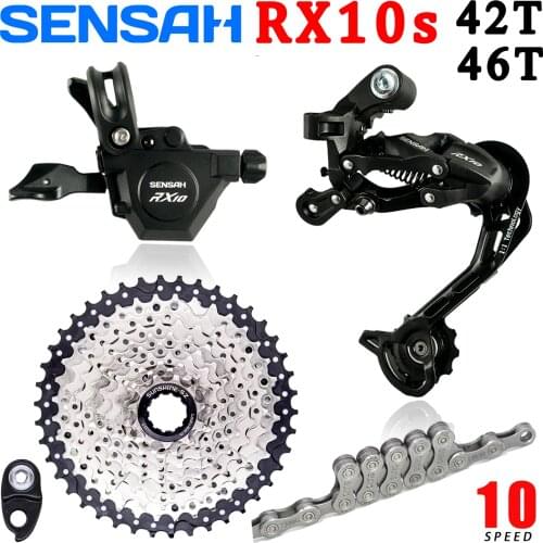 SENSAH RX10 1x10 Speed Bike MTB M6000 Shifter Derailleurs 11-42T / 46T cassette Chain A5 A7 Bicycle Groupset SHIMANO Deore s New