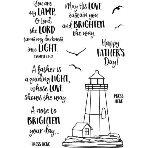 Lighthouse Clear Set Transparent Clear Silicone Stamp/Seal for DIY scrapbooking/photo album Decorative clear stamp sheets FXL046