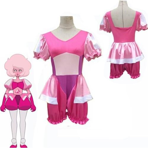 Sexy costumes Steven Universe the Great Diamond Authority Homeworld Gem Pink Diamond Outfit Cosplay Costume