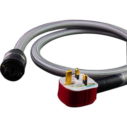 HI-End UK Power Cord Cable UK Mains 3 Pin Plug MK UK Plug Mains Power Cable Lead HIFI Power Extension Cord