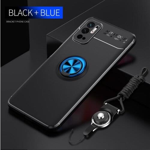 Silicone case For Xiaomi Redmi Note 10 5G case Redmi K40 Gaming With Strip Finger Ring Holder For Redmi Note 9T 9 Pro Redmi 8 a